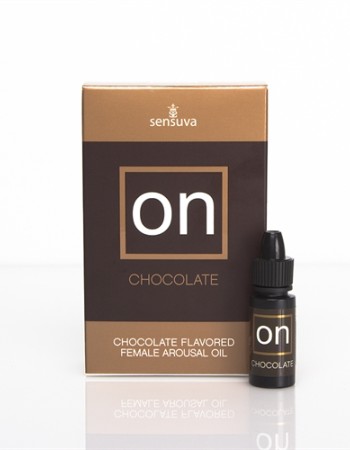 On Chocolate Flavored Arousal Oil - Medium Box - 0.17 Fl. Oz. Box