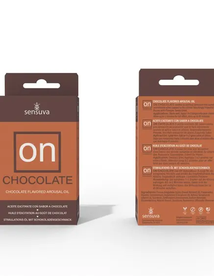 On Chocolate Flavored Arousal Oil - Medium Box - 0.17 Fl. Oz. Box