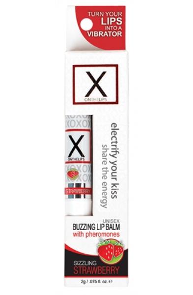 X on the Lips Lip Balm - Sizzling Strawberry - .75 Oz.