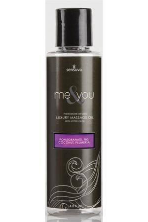 Me and You Massage Oil - Pomegranate Fig Coconut Plumeria - 4.2 Oz.