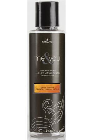 Me and You Massage Oil - Lemon Ginger Orange Vanilla Sugar - 4.2 Fl. Oz.