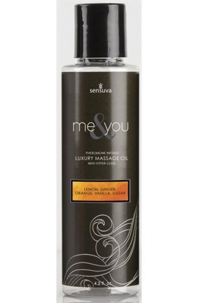 Me and You Massage Oil - Lemon Ginger Orange Vanilla Sugar - 4.2 Fl. Oz.