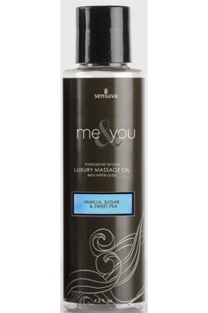 Me and You Massage Oil - Vanilla Sugar and Sweet Pea - 4.2 Oz.