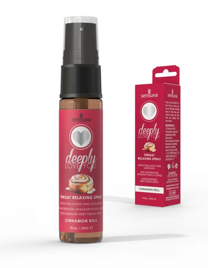 Deeply Love You Throat Relaxing Spray - Cinnamon Roll - 1 Fl. Oz.