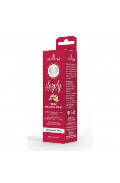 Deeply Love You Throat Relaxing Spray - Cinnamon  Roll - 1 Fl. Oz.