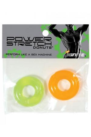 Power Stretch Donuts - 2 Pack - Orange and Green