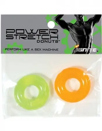 Power Stretch Donuts - 2 Pack - Orange and Green