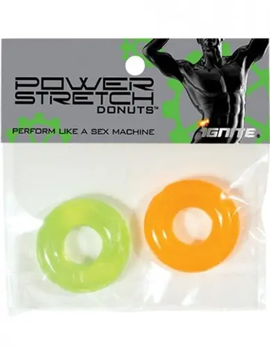 Power Stretch Donuts - 2 Pack - Orange and Green