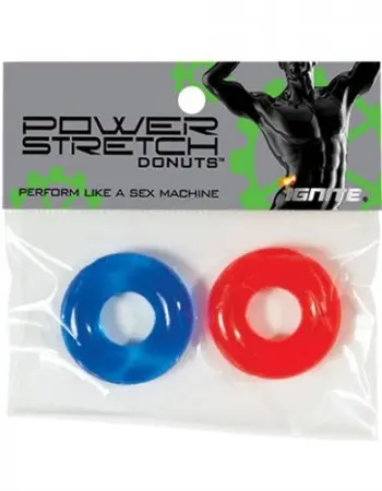 Power Stretch Donuts - 2 Pack - Red and Blue