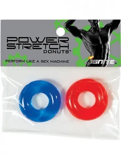 Power Stretch Donuts - 2 Pack - Red and Blue