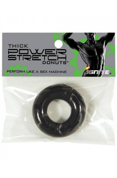 Thick Power Stretch Donuts - Black