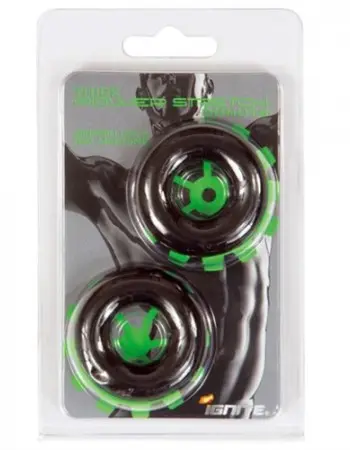 Thick Power Stretch Donuts - 2 Pack - Black
