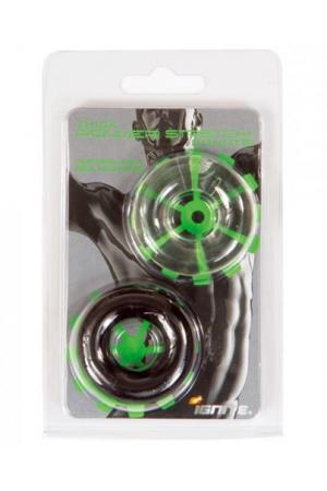 Thick Power Stretch Donuts - 2 Pack - Black and Clear