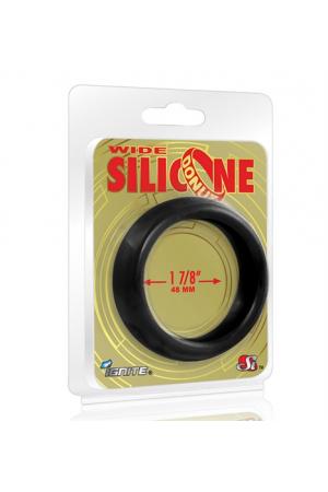 Wide Silicone Donut - Black - 1.88-Inch Diameter