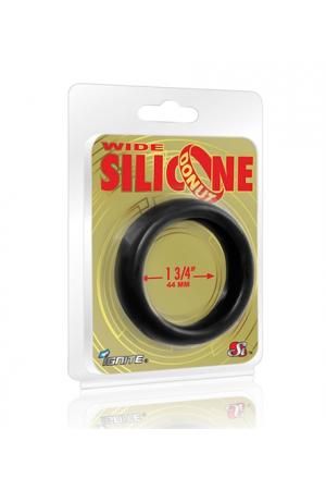 Wide Silicone Donut - Black - 1.75-Inch Diameter