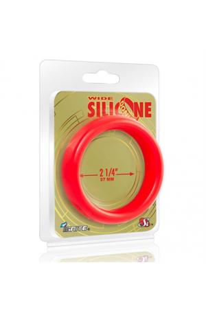 Wide Silicone Donut - Red - 2.25-Inch Diameter