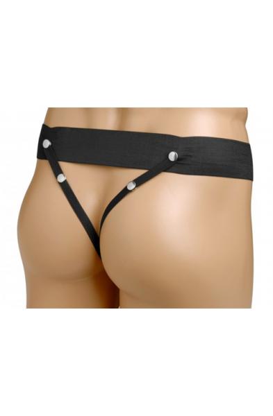 Erection Assist Hollow Strap on - Black