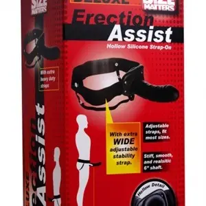 Erection Assist Hollow Strap on - Black