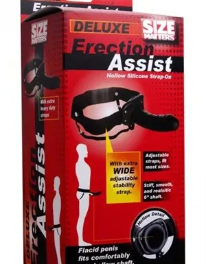 Erection Assist Hollow Strap on - Black