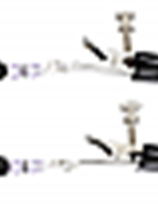 Beaded Clamps - Adjustable Broad Tip - Purple