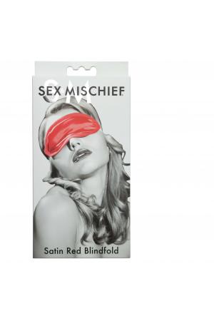 Sex and Mischief Satin Blindfold - Red