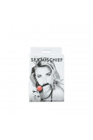 Sex and Mischief Solid Ball Gag - Red