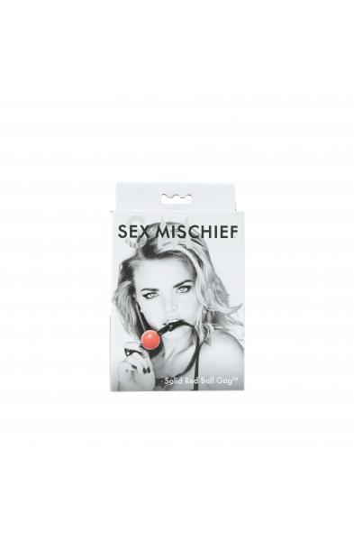 Sex and Mischief Solid Ball Gag - Red