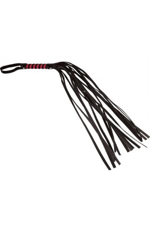 Sex and Mischief Stripe Flogger - Red and Black