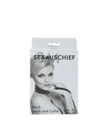 Sex and Mischief Leash and Collar - Black
