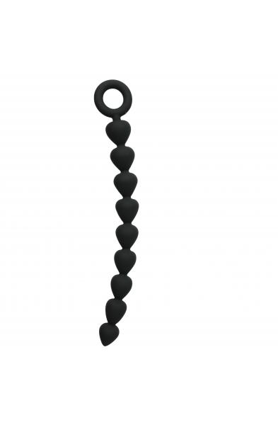 Sex and Mischief Silicone Anal Beads - Black