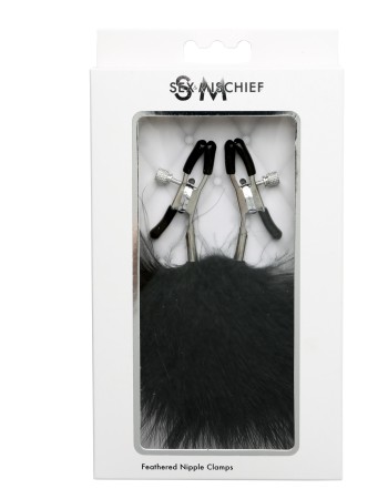 Sex and Mischief Feathered Nipple Clamps