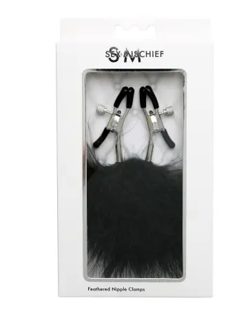 Sex and Mischief Feathered Nipple Clamps