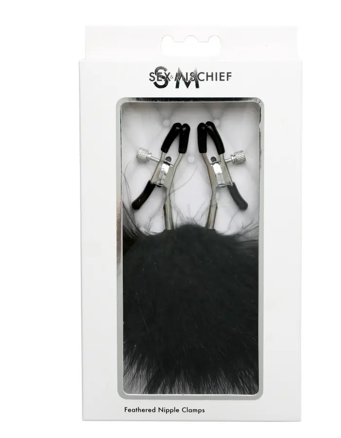 Sex and Mischief Feathered Nipple Clamps