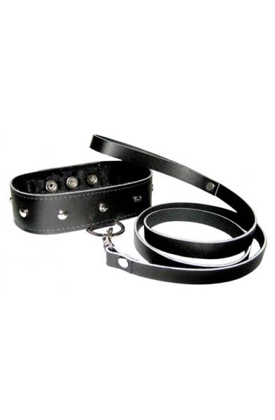 Leather Collar and Leash Set