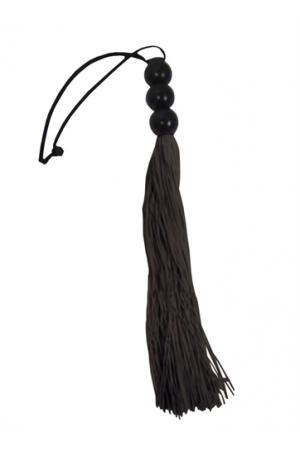 Sex and Mischief Rubber Whip Small 10 Inch - Black