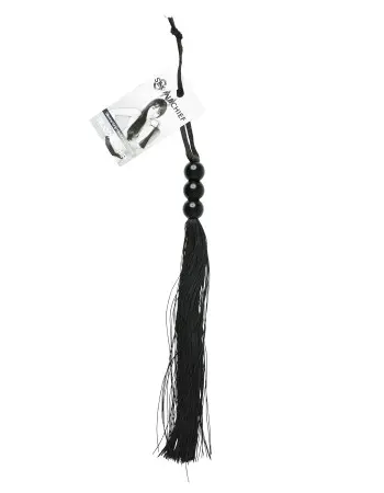 Sex and Mischief Rubber Whip Small 10 Inch - Black