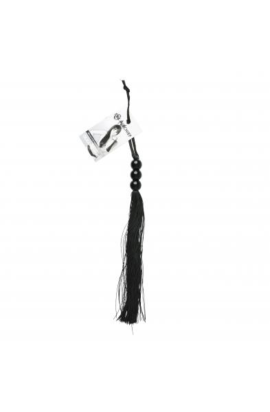 Sex and Mischief Rubber Whip Small 10 Inch - Black