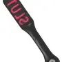 12 Inch Leather Impression Paddle - Slut