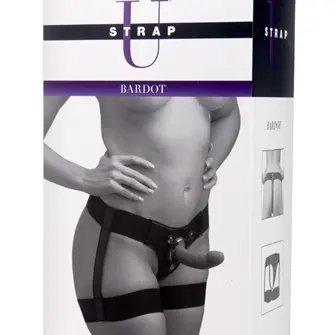 Bardot Elastic Strap on Harness With Thigh Cuffs