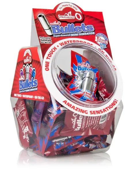 Screaming O Bullets - 40 Piece Fishbowl - Assorted Colors