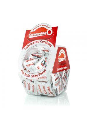 Screaming O Condoms - Lubricated - 144 Count Bowl