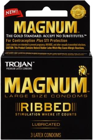 Trojan Magnum Ribbed - 3 Pack