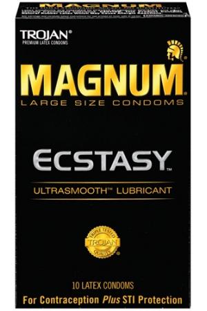 Trojan Magnum Ecstasy Ultrasmooth - 10 Pack