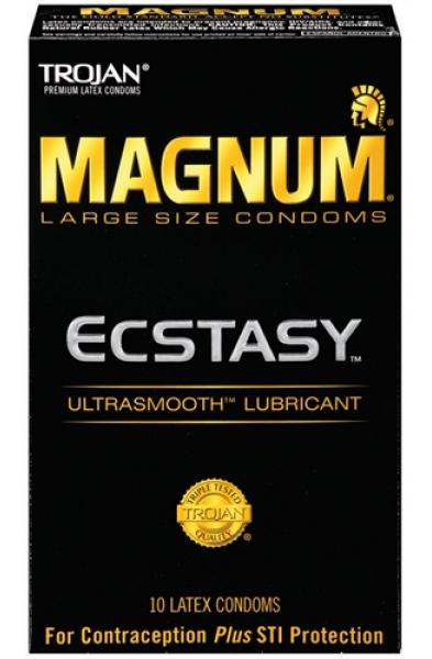 Trojan Magnum Ecstasy Ultrasmooth - 10 Pack