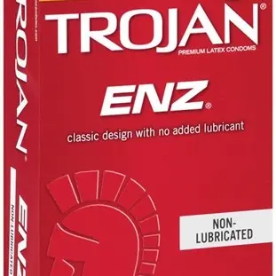 Trojan Enz Non-Lubricated Condoms - 12 Pack