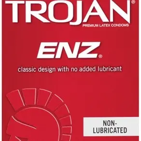 Trojan Enz Non-Lubricated Condoms - 12 Pack