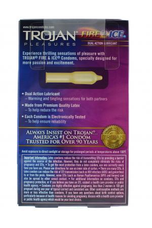 Trojan Pleasures Fire and Ice Dual Action - 10 Pack