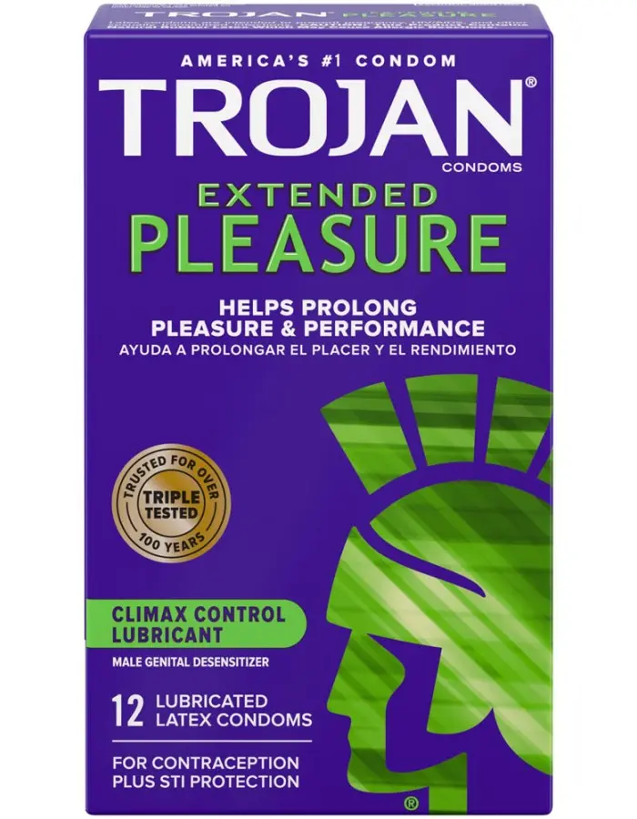 Trojan Pleasures Extended Pleasure - 12 Pack