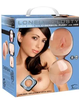 Lonely & Lusty Inflatable Love Doll With Cyberskin Pussy & Ass