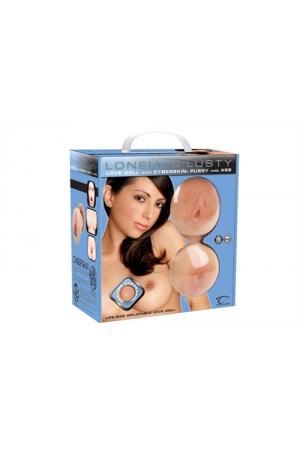 Lonely & Lusty Inflatable Love Doll With Cyberskin Pussy & Ass